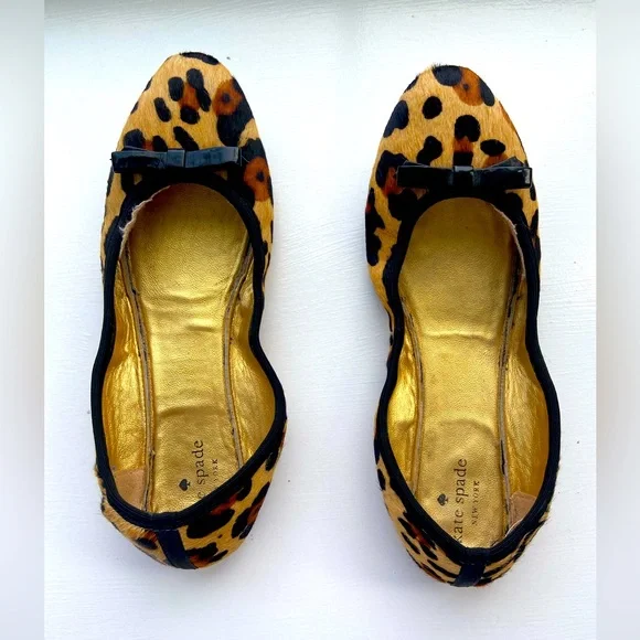Kate Spade Leopard Ballet Flats - Picture 1 of 2
